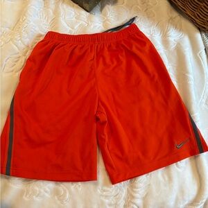 Nike Men's Bright Orange Athletic Shorts